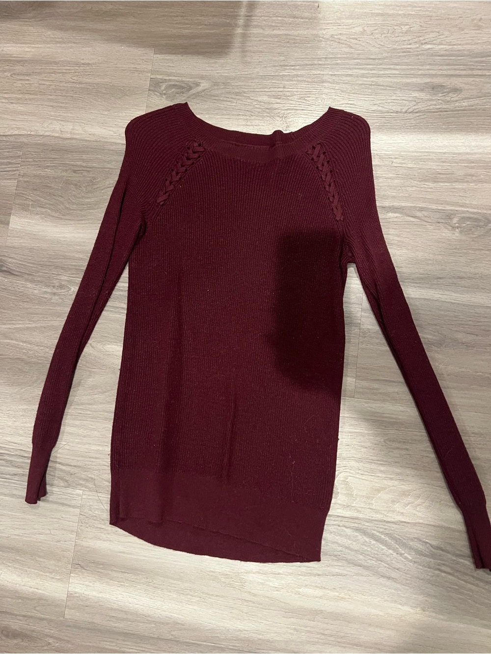 American Eagle Outfitters Burgundy Crewneck Sweater